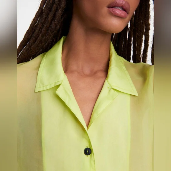 [NEW] RAG & BONE Reed Shirt in Lime - Picture 5 of 13